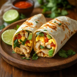 chicken breakfast burrito